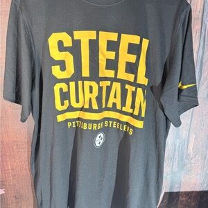 NFL Pittsburgh Steelers Steel Curtain Tee - Black and Yellow